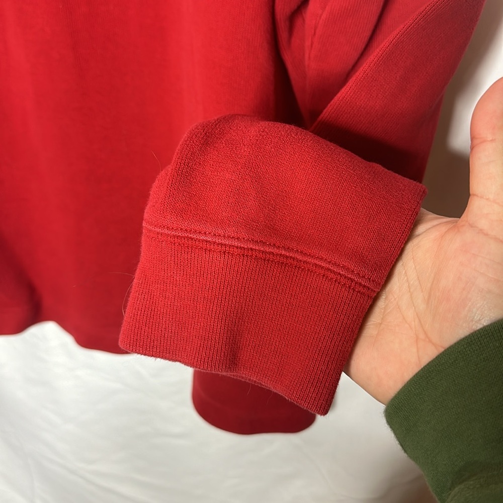 POLO RALPH LAUREN | 90's Vintage RL Men’s 1/4 Zip Cotton Ribbed Pullover Size XL - Picture 3 of 7